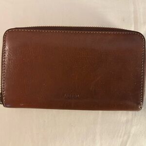 Fossil Brown Leather Wallet